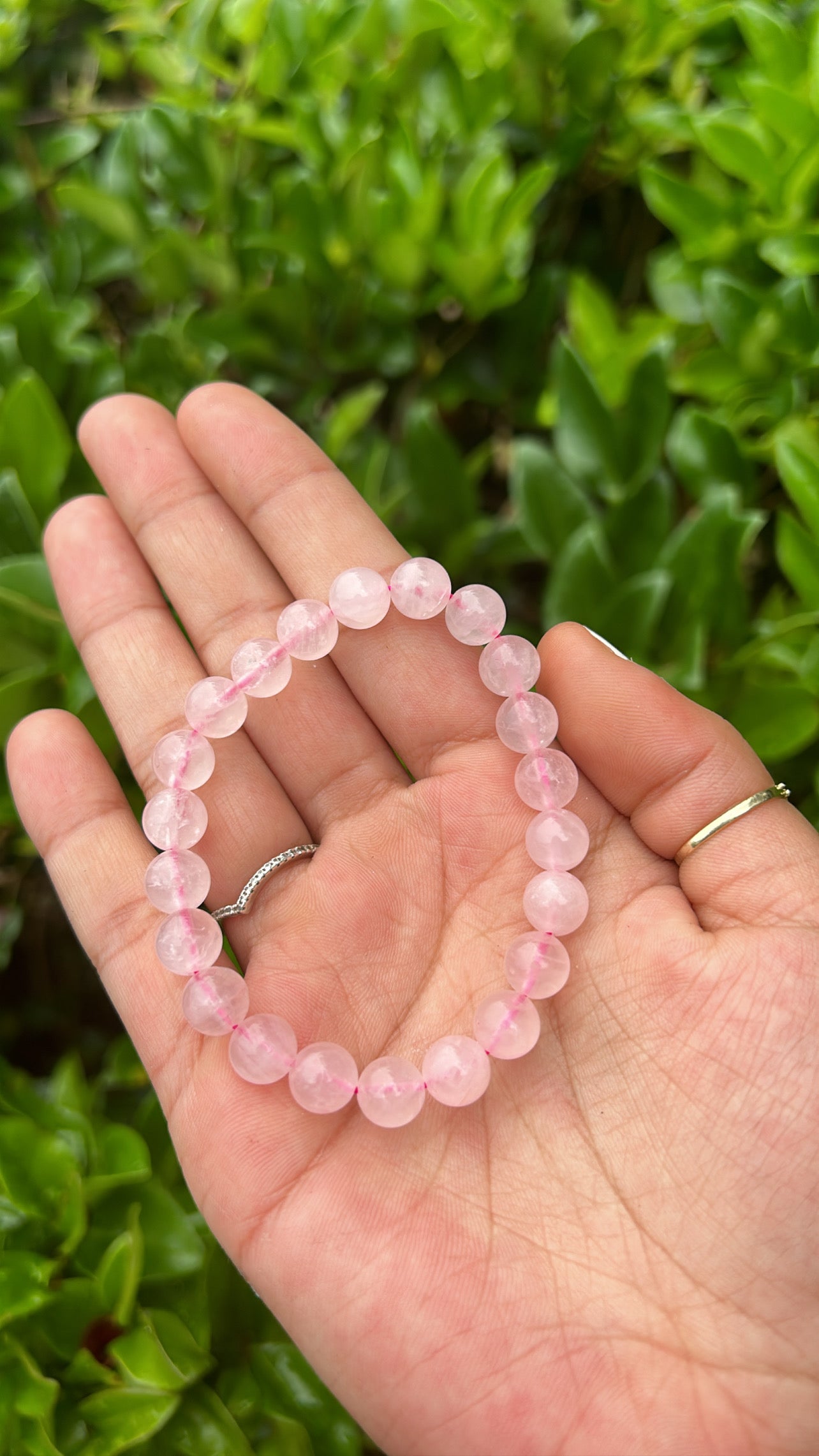 Rose quartz bracelet